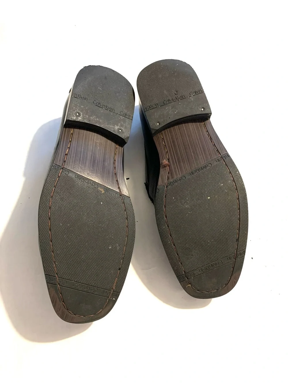 Calvin Klein polished leather